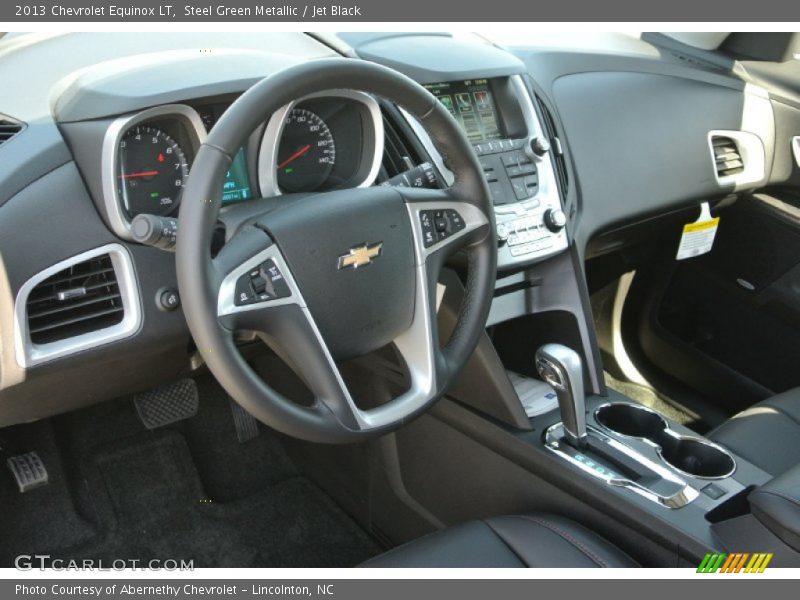 Steel Green Metallic / Jet Black 2013 Chevrolet Equinox LT