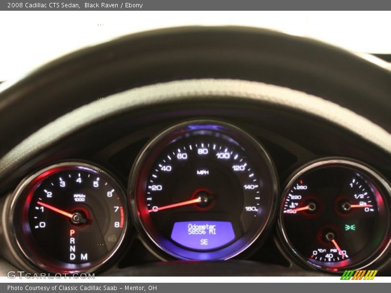 Black Raven / Ebony 2008 Cadillac CTS Sedan