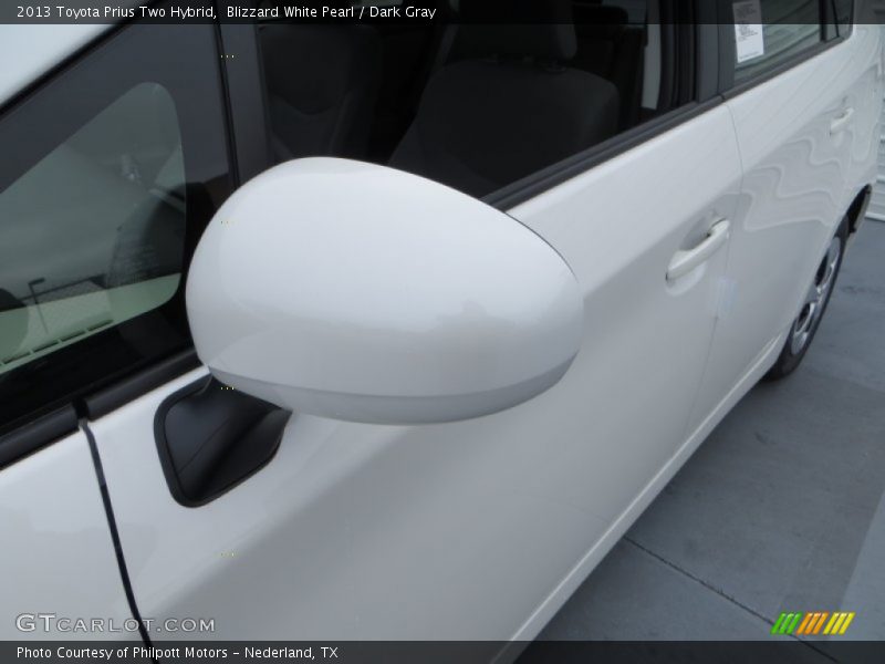 Blizzard White Pearl / Dark Gray 2013 Toyota Prius Two Hybrid