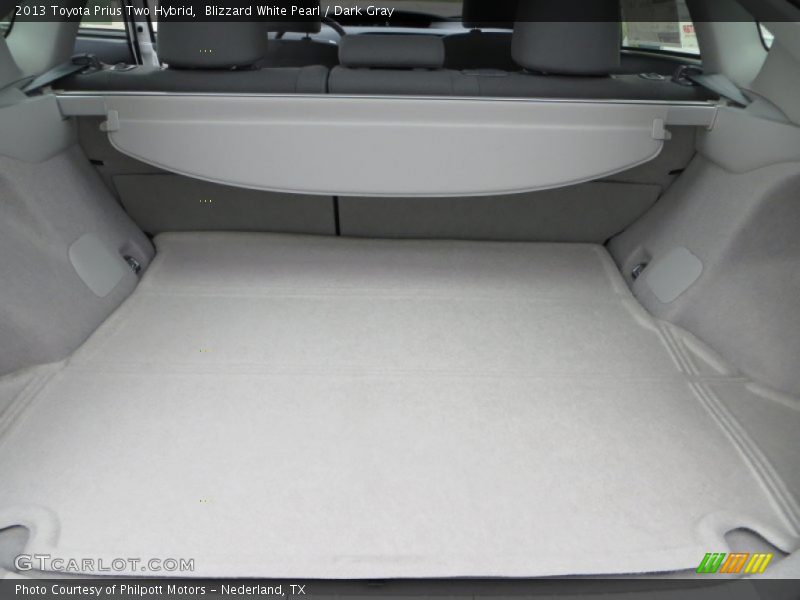 Blizzard White Pearl / Dark Gray 2013 Toyota Prius Two Hybrid