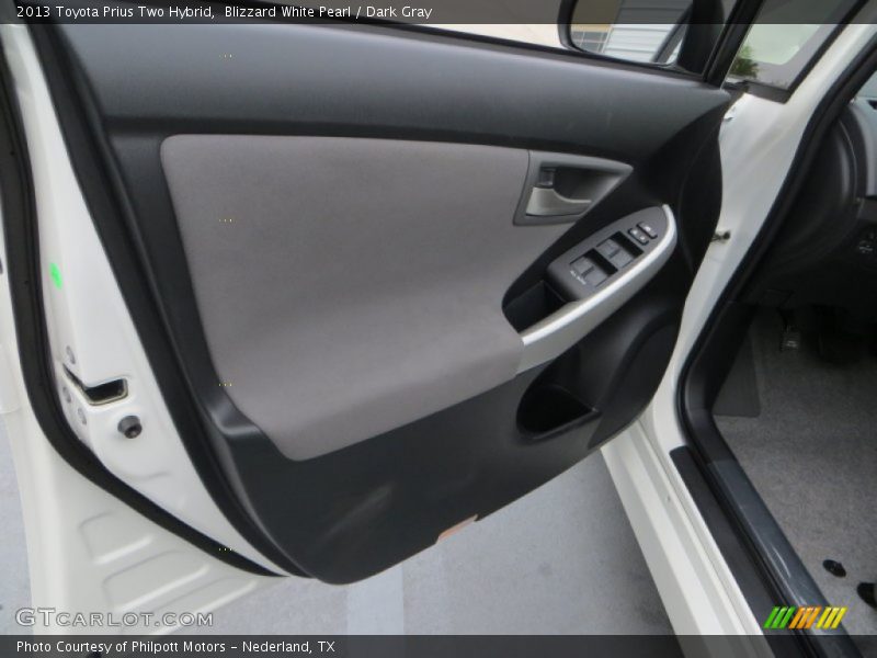 Blizzard White Pearl / Dark Gray 2013 Toyota Prius Two Hybrid