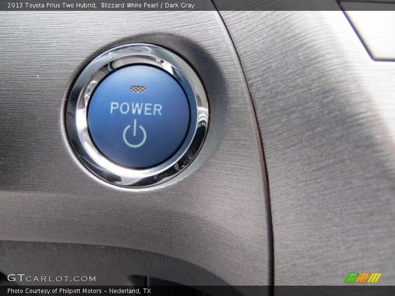 Blizzard White Pearl / Dark Gray 2013 Toyota Prius Two Hybrid