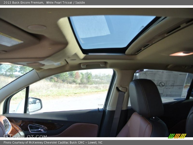 Sunroof of 2013 Encore Premium