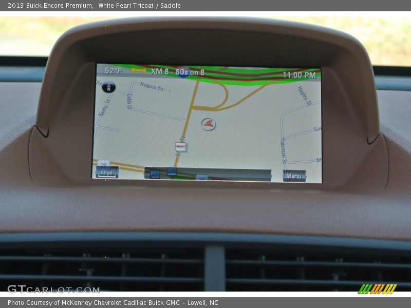 Navigation of 2013 Encore Premium