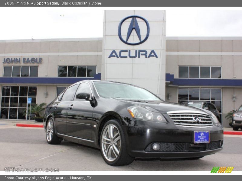 Black Obsidian / Stone 2006 Infiniti M 45 Sport Sedan
