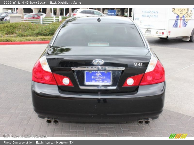 Black Obsidian / Stone 2006 Infiniti M 45 Sport Sedan