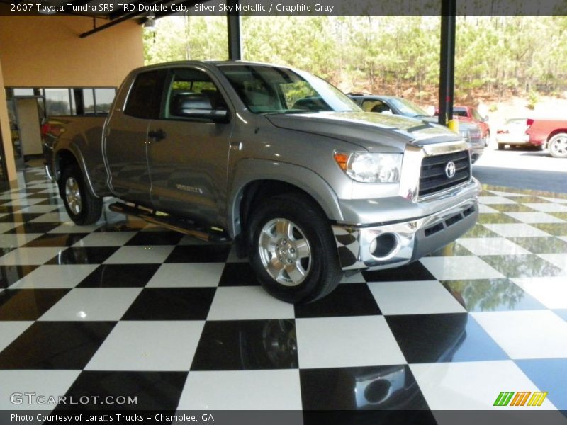 Silver Sky Metallic / Graphite Gray 2007 Toyota Tundra SR5 TRD Double Cab