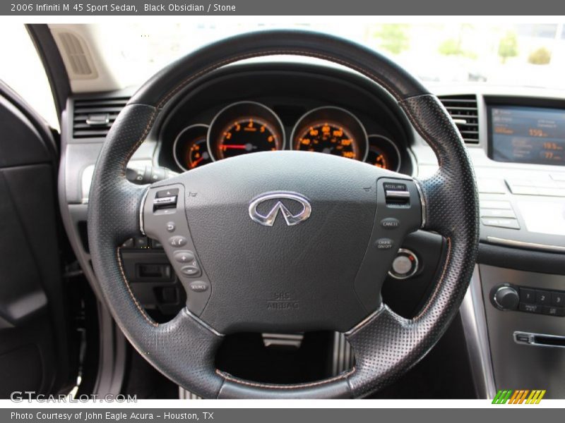 Black Obsidian / Stone 2006 Infiniti M 45 Sport Sedan