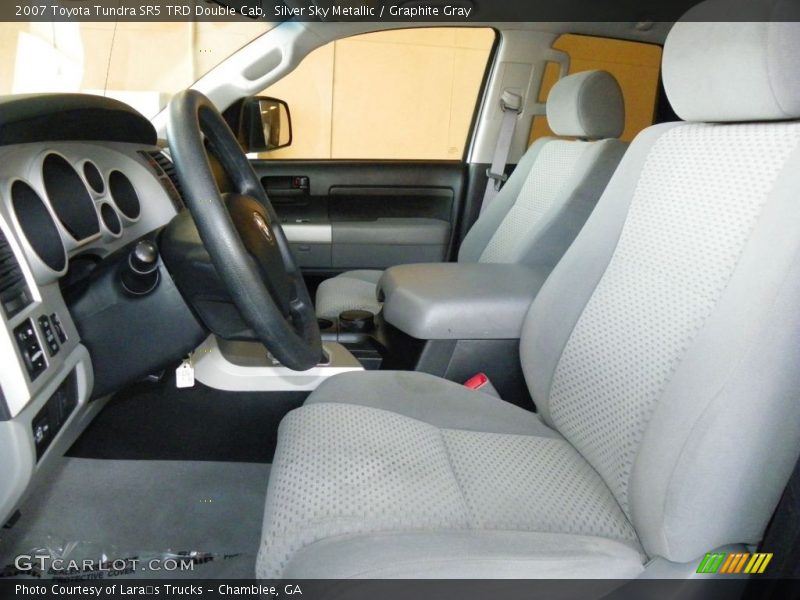 Silver Sky Metallic / Graphite Gray 2007 Toyota Tundra SR5 TRD Double Cab