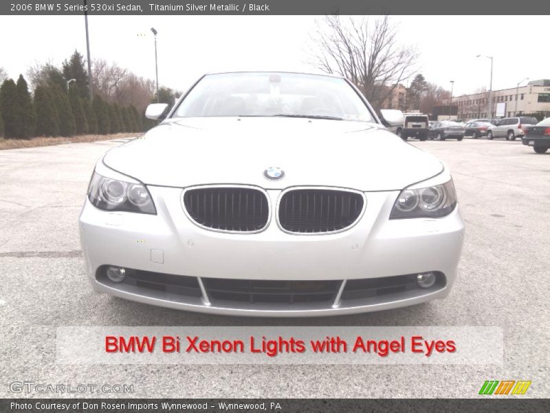 Titanium Silver Metallic / Black 2006 BMW 5 Series 530xi Sedan