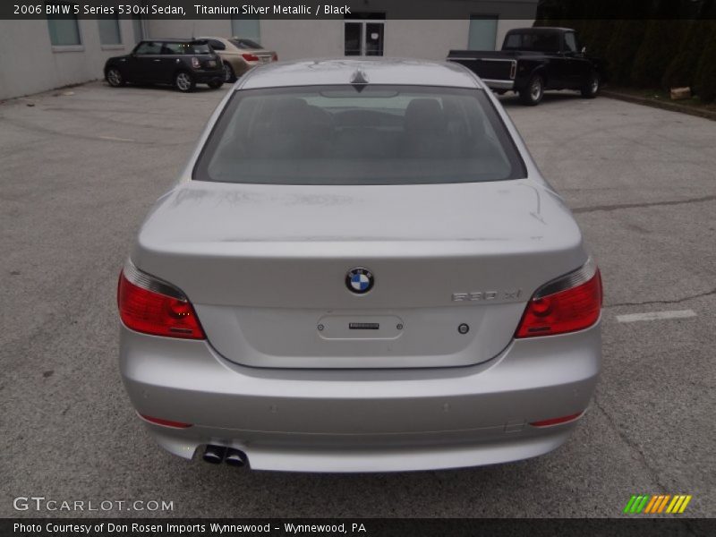 Titanium Silver Metallic / Black 2006 BMW 5 Series 530xi Sedan