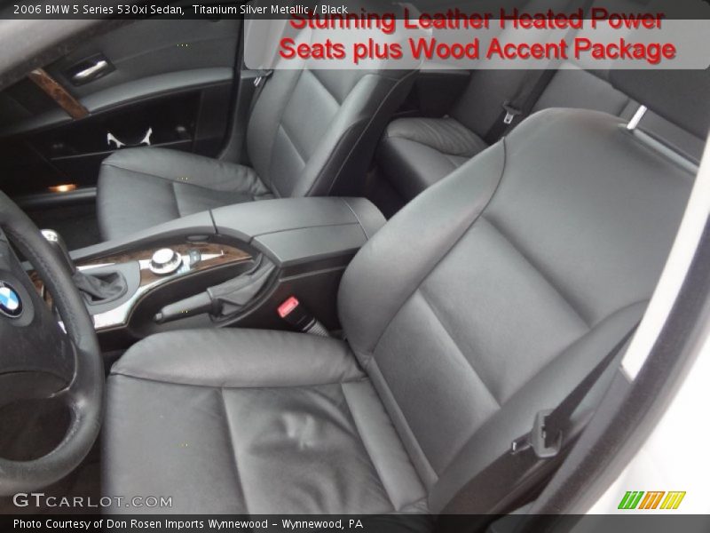 Titanium Silver Metallic / Black 2006 BMW 5 Series 530xi Sedan