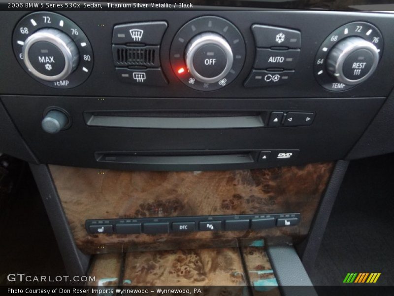 Titanium Silver Metallic / Black 2006 BMW 5 Series 530xi Sedan
