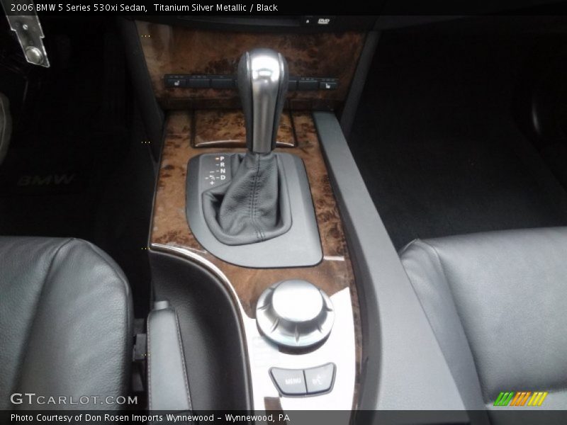 Titanium Silver Metallic / Black 2006 BMW 5 Series 530xi Sedan