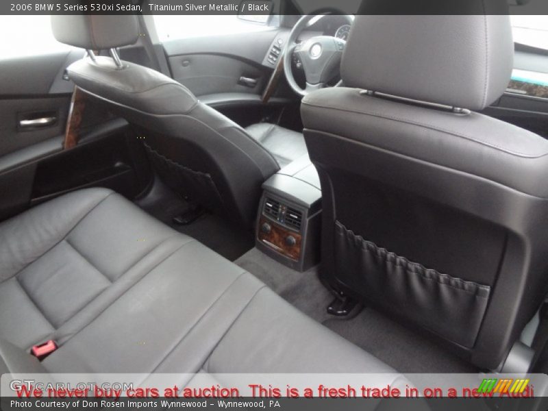 Titanium Silver Metallic / Black 2006 BMW 5 Series 530xi Sedan