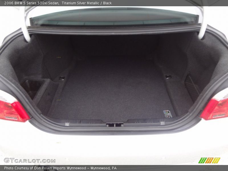 Titanium Silver Metallic / Black 2006 BMW 5 Series 530xi Sedan