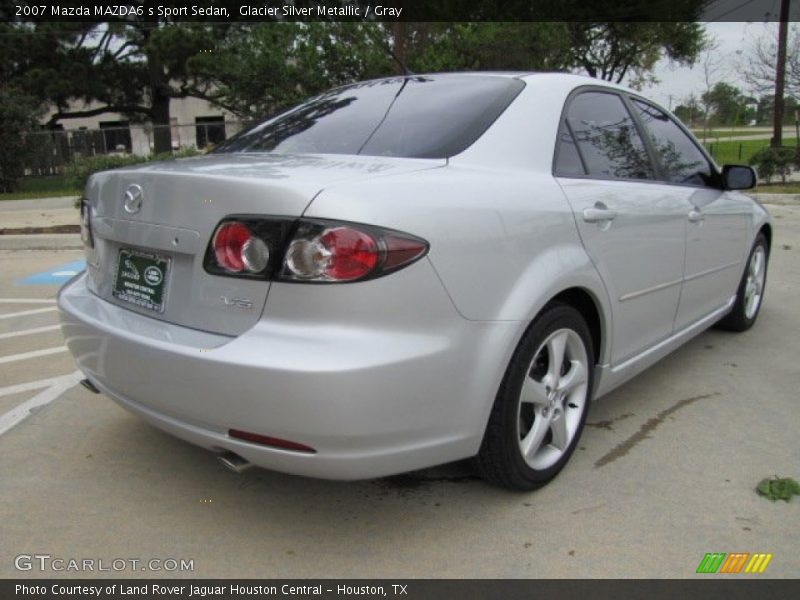 Glacier Silver Metallic / Gray 2007 Mazda MAZDA6 s Sport Sedan