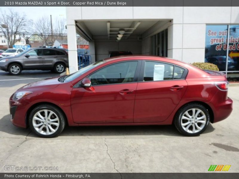 Copper Red Mica / Dune Beige 2010 Mazda MAZDA3 s Sport 4 Door