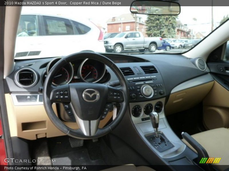 Copper Red Mica / Dune Beige 2010 Mazda MAZDA3 s Sport 4 Door