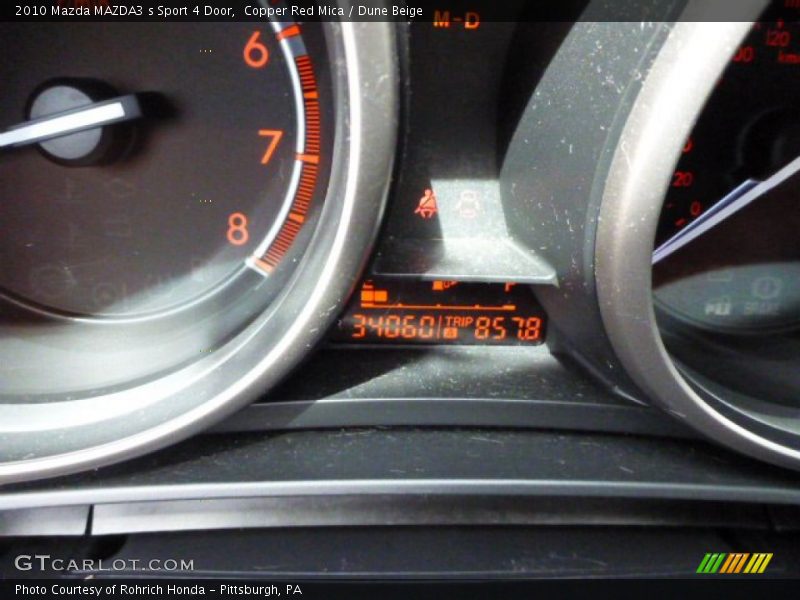 Copper Red Mica / Dune Beige 2010 Mazda MAZDA3 s Sport 4 Door