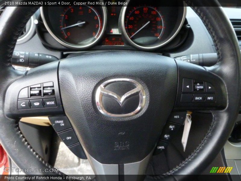 Copper Red Mica / Dune Beige 2010 Mazda MAZDA3 s Sport 4 Door