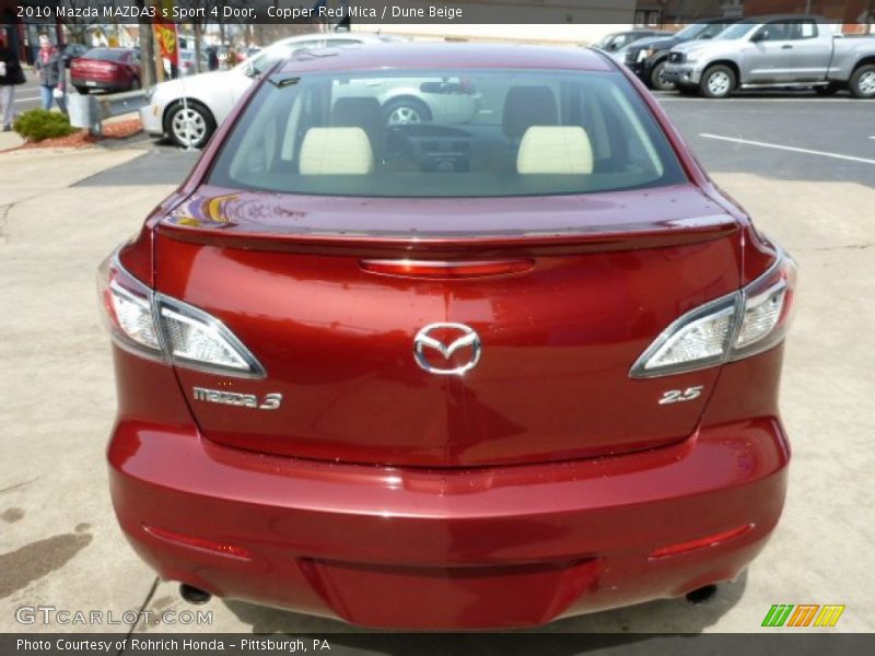 Copper Red Mica / Dune Beige 2010 Mazda MAZDA3 s Sport 4 Door