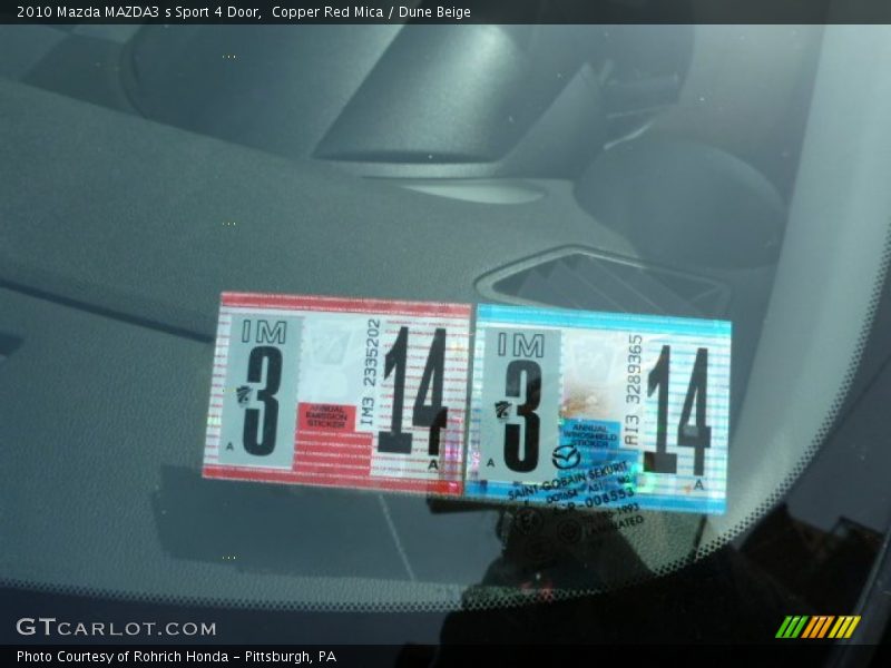 Copper Red Mica / Dune Beige 2010 Mazda MAZDA3 s Sport 4 Door