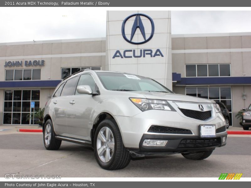 Palladium Metallic / Ebony 2011 Acura MDX Technology