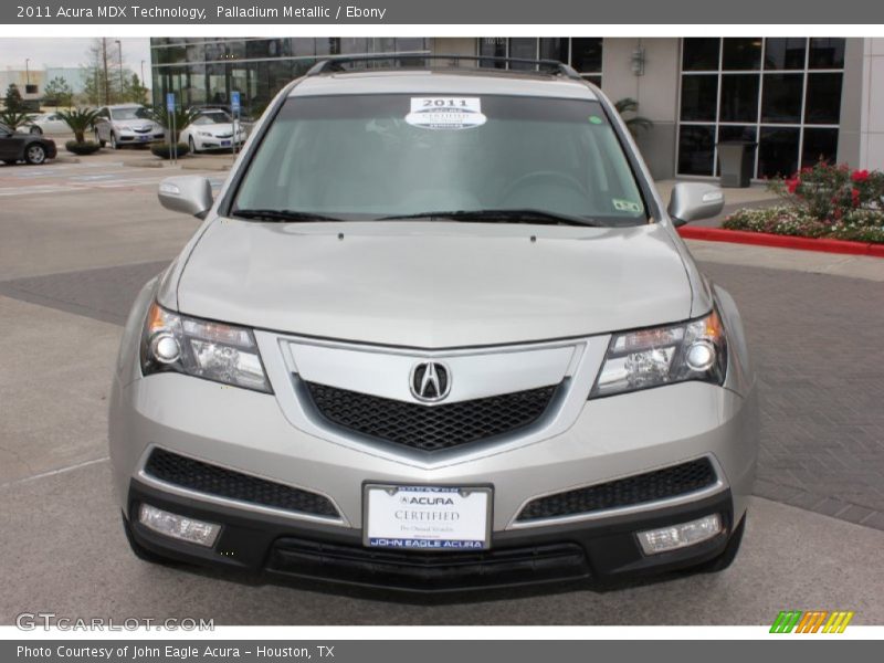 Palladium Metallic / Ebony 2011 Acura MDX Technology