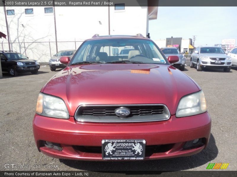 Regatta Red Pearl / Beige 2003 Subaru Legacy 2.5 GT Wagon