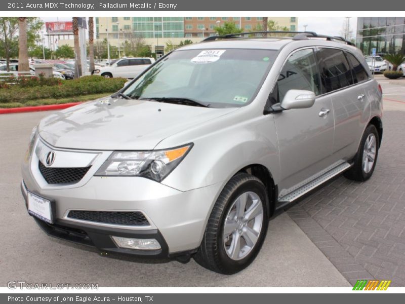 Palladium Metallic / Ebony 2011 Acura MDX Technology