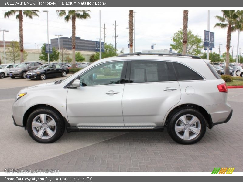 Palladium Metallic / Ebony 2011 Acura MDX Technology