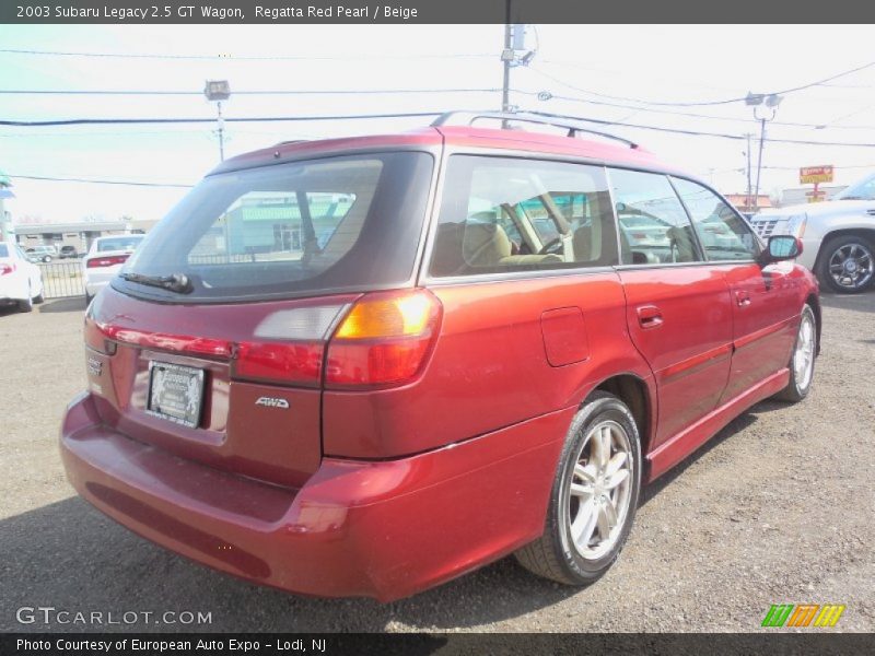 Regatta Red Pearl / Beige 2003 Subaru Legacy 2.5 GT Wagon