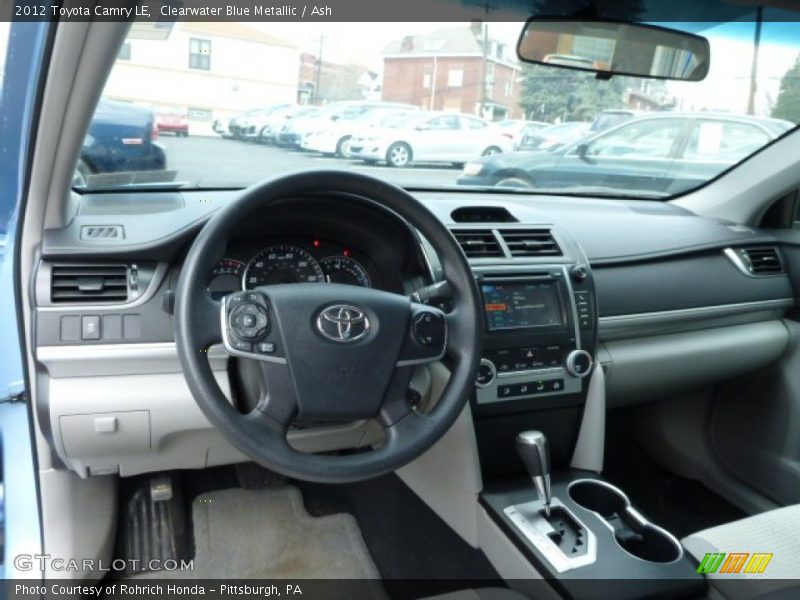 Clearwater Blue Metallic / Ash 2012 Toyota Camry LE