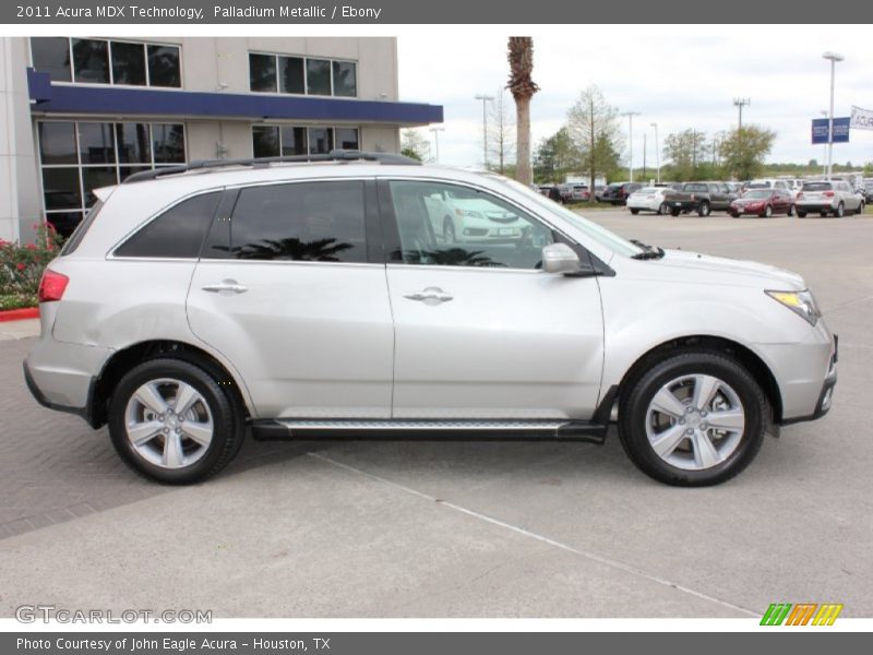 Palladium Metallic / Ebony 2011 Acura MDX Technology