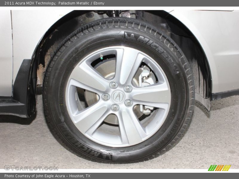 Palladium Metallic / Ebony 2011 Acura MDX Technology
