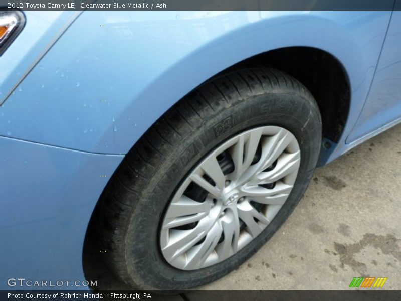 Clearwater Blue Metallic / Ash 2012 Toyota Camry LE