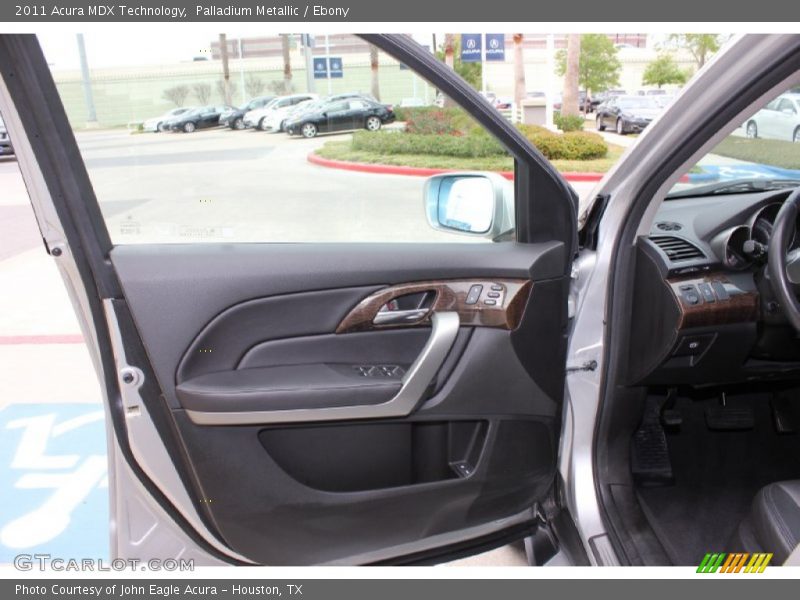 Palladium Metallic / Ebony 2011 Acura MDX Technology
