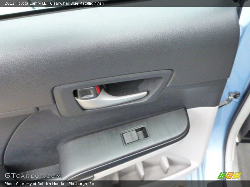 Clearwater Blue Metallic / Ash 2012 Toyota Camry LE