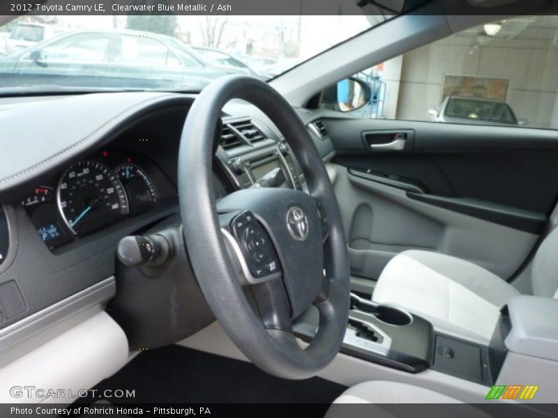 Clearwater Blue Metallic / Ash 2012 Toyota Camry LE