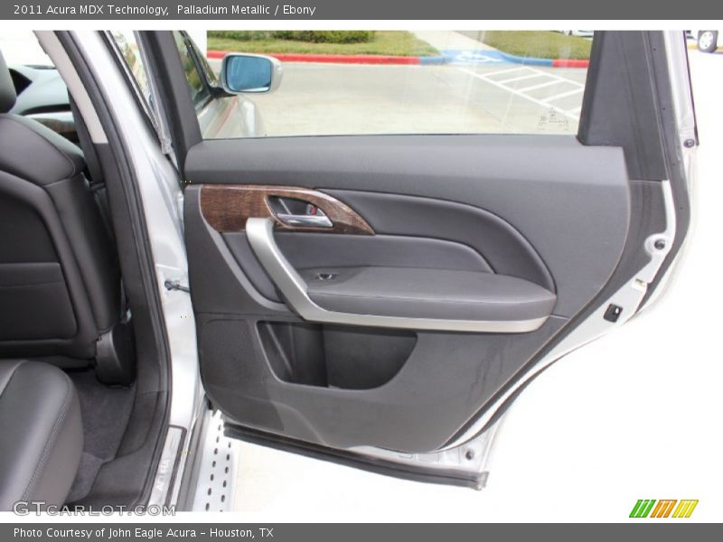 Palladium Metallic / Ebony 2011 Acura MDX Technology