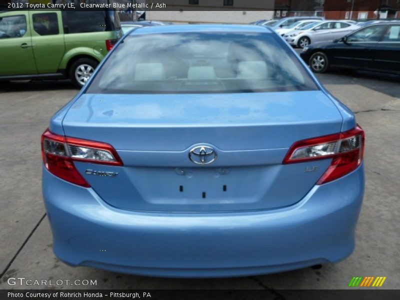 Clearwater Blue Metallic / Ash 2012 Toyota Camry LE