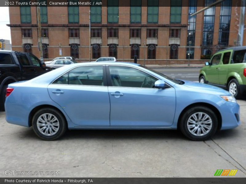 Clearwater Blue Metallic / Ash 2012 Toyota Camry LE