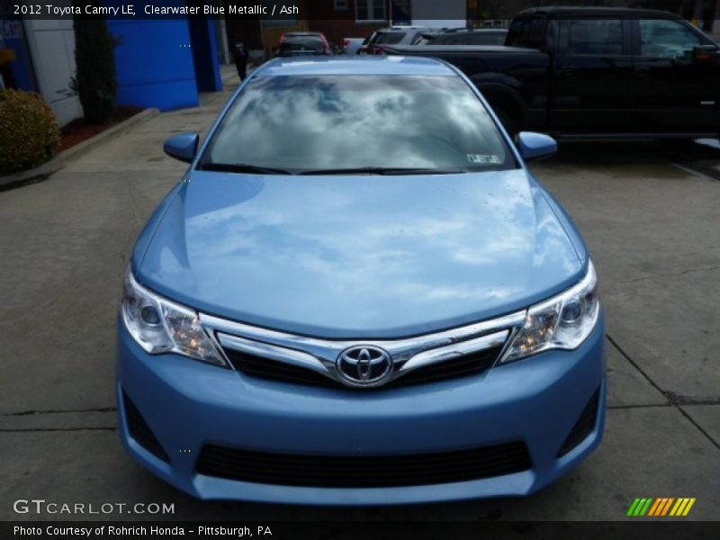 Clearwater Blue Metallic / Ash 2012 Toyota Camry LE