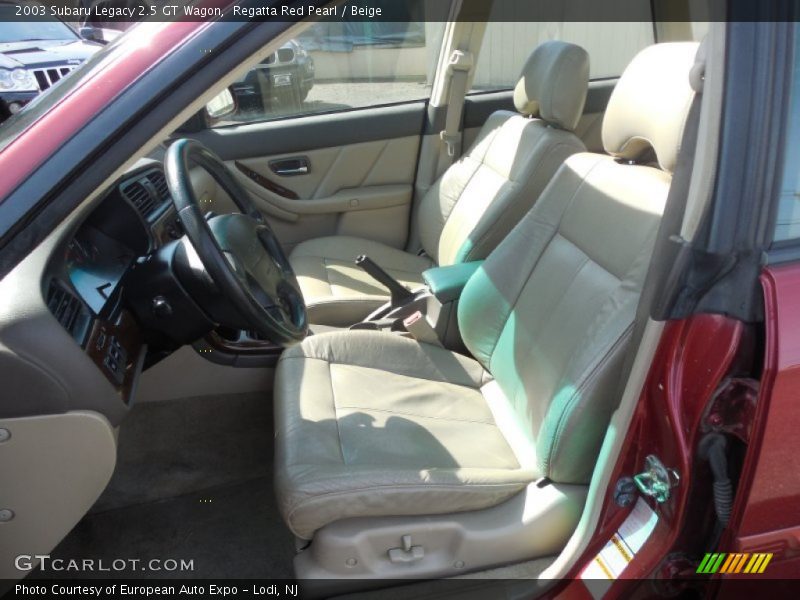 Regatta Red Pearl / Beige 2003 Subaru Legacy 2.5 GT Wagon