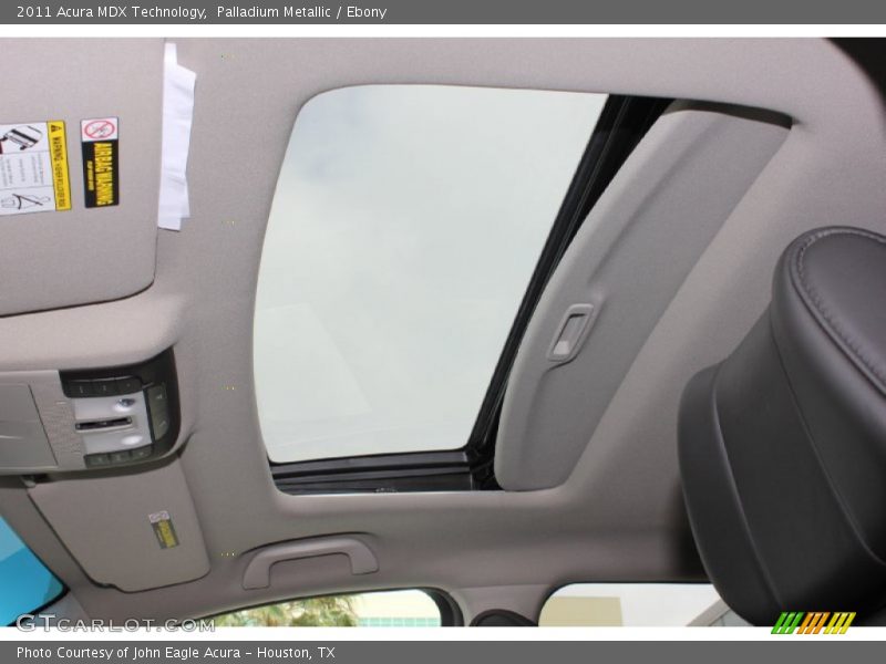 Palladium Metallic / Ebony 2011 Acura MDX Technology