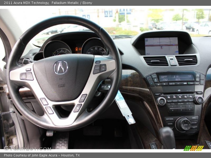 Palladium Metallic / Ebony 2011 Acura MDX Technology