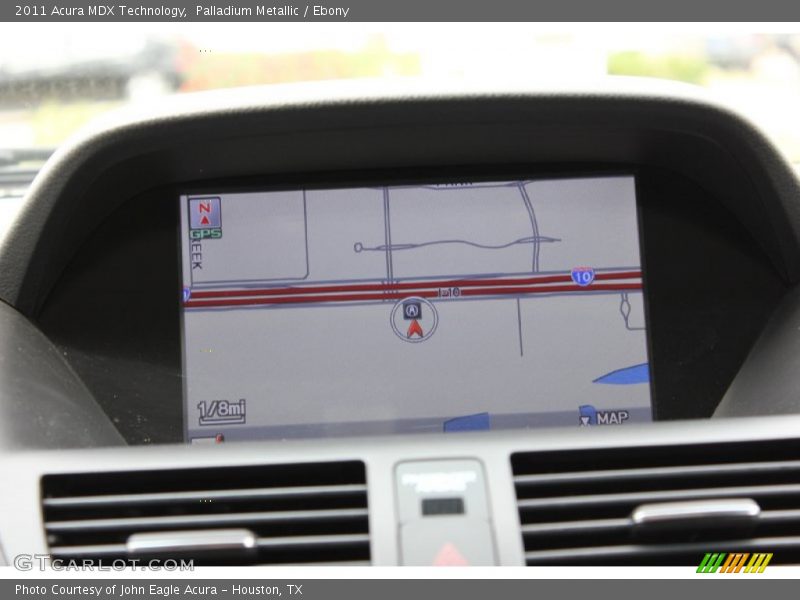 Palladium Metallic / Ebony 2011 Acura MDX Technology
