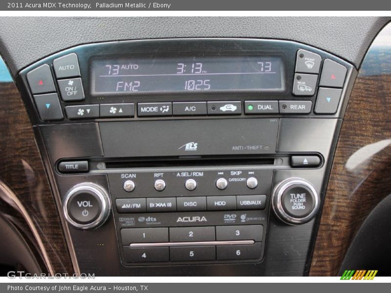 Palladium Metallic / Ebony 2011 Acura MDX Technology