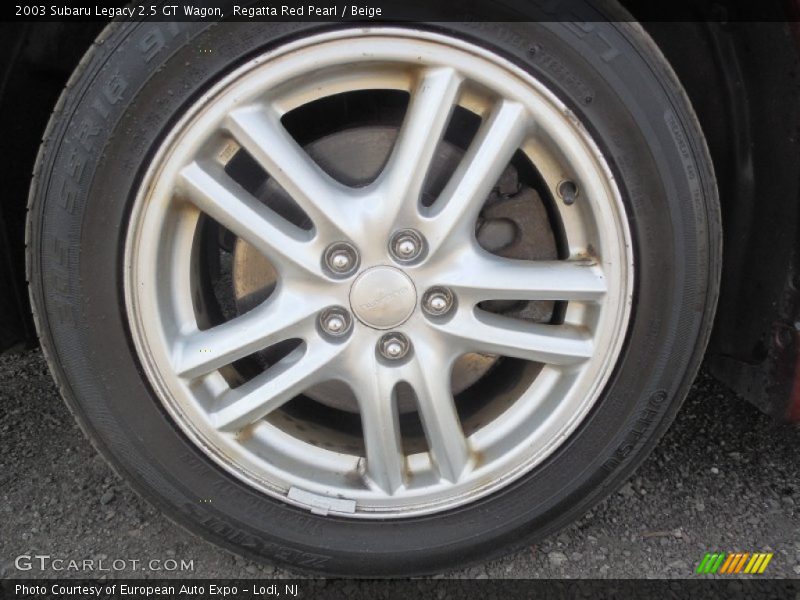 Regatta Red Pearl / Beige 2003 Subaru Legacy 2.5 GT Wagon